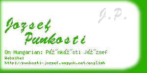 jozsef punkosti business card